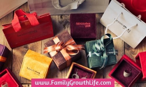 gift boxes and gift bags