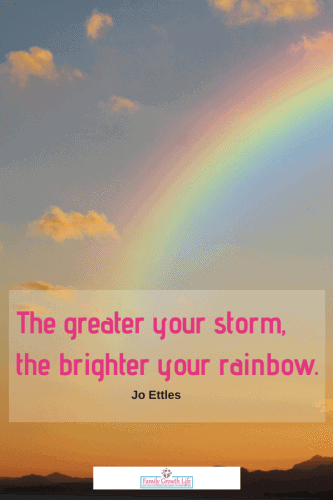 An uplifting quotation to inspire courage in tough times.
