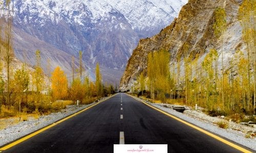 New beginnings like this open road leading up into snow capped mountains